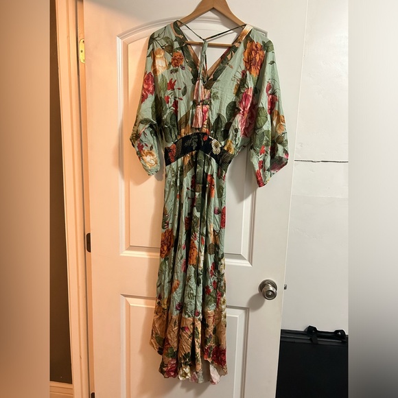 Anthropologie / Farm Rio Marilla midi Dress Sz xs - Picture 3 of 12
